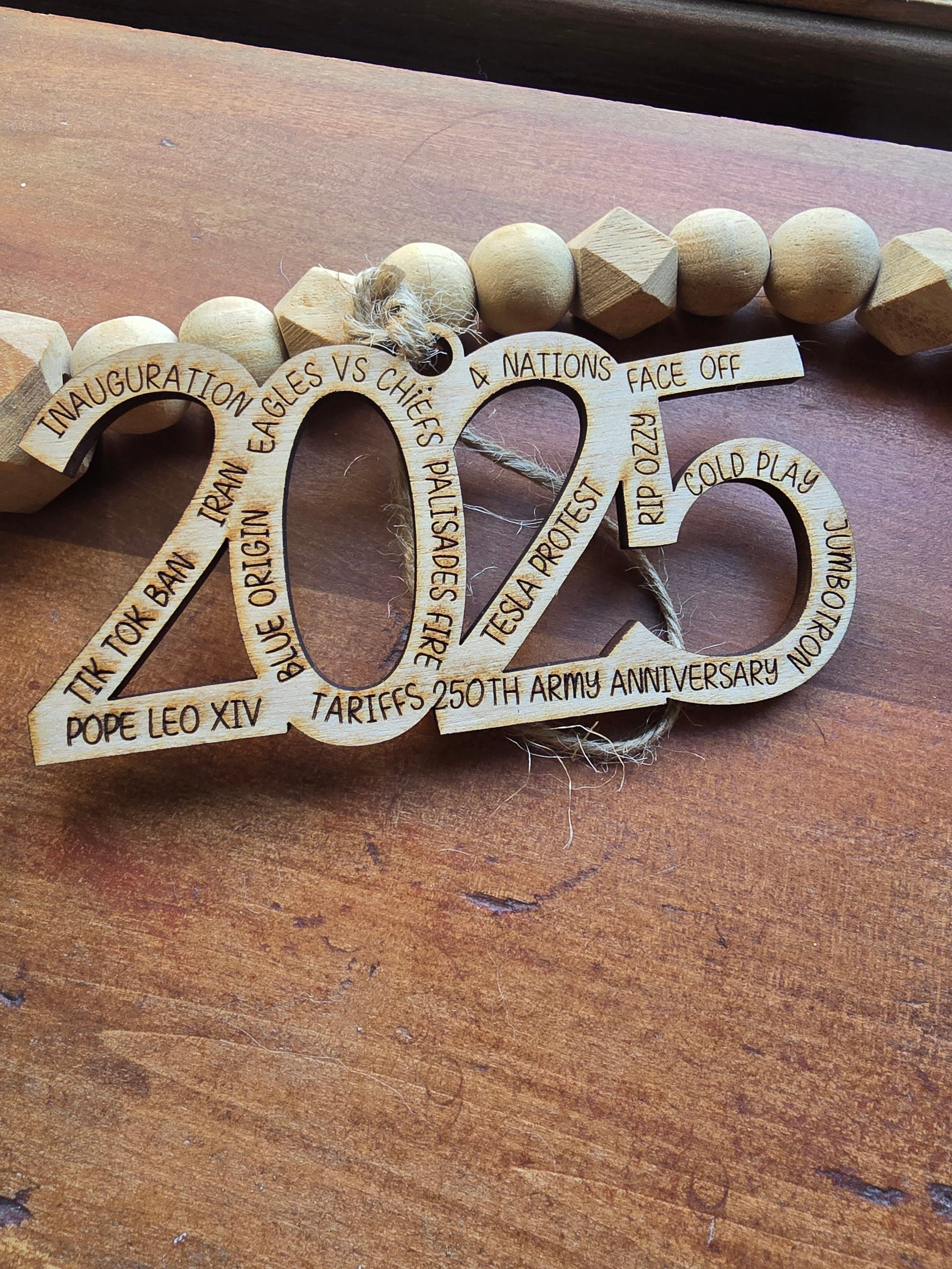 2025 Year in review ornament
