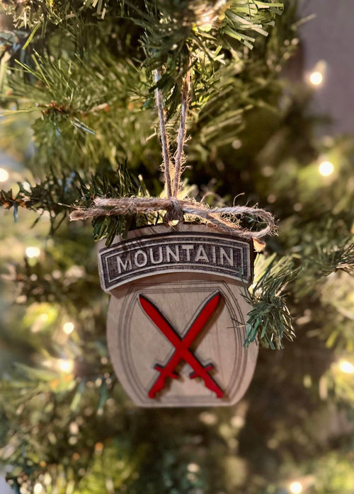 10th Mountain ornament