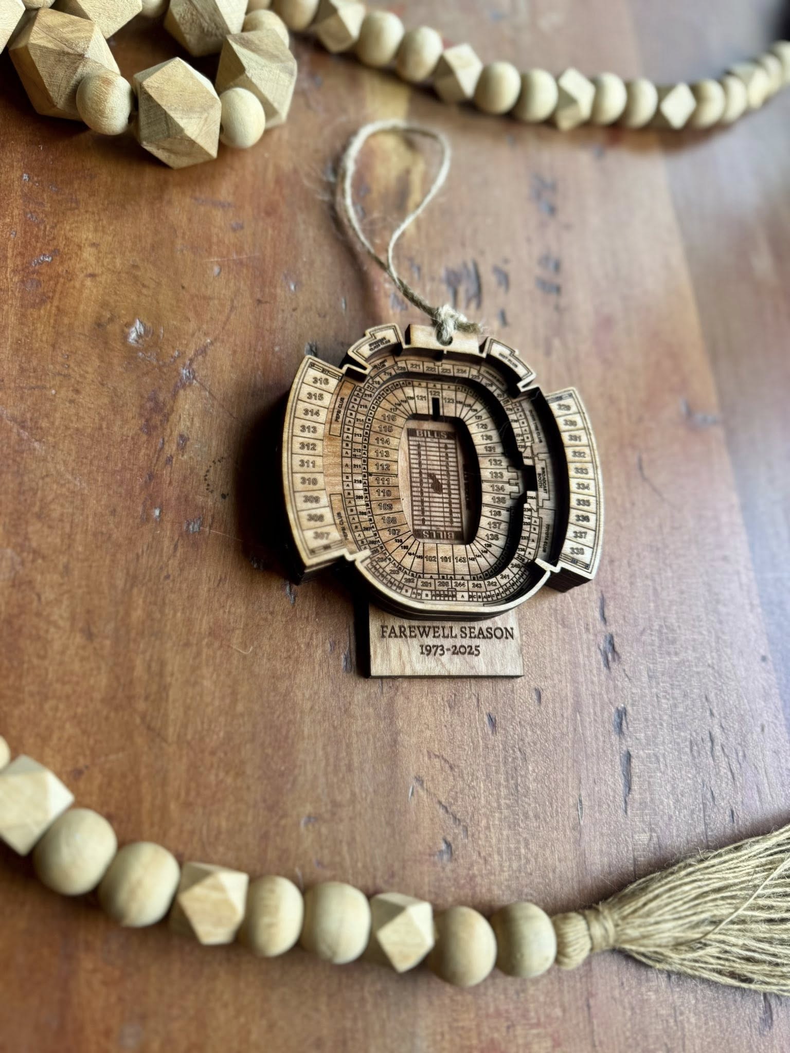 Farewell season ornament