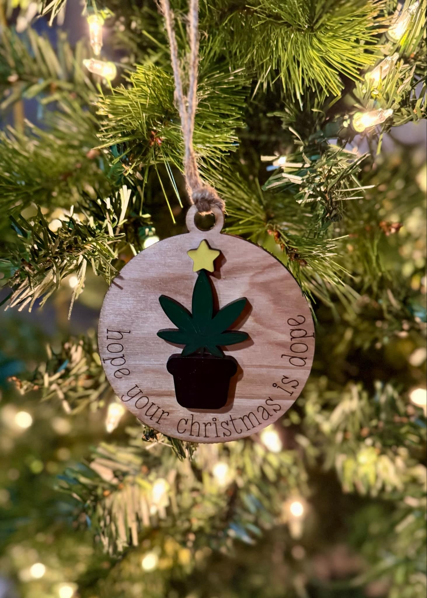 Hope your christmas is dope ornament