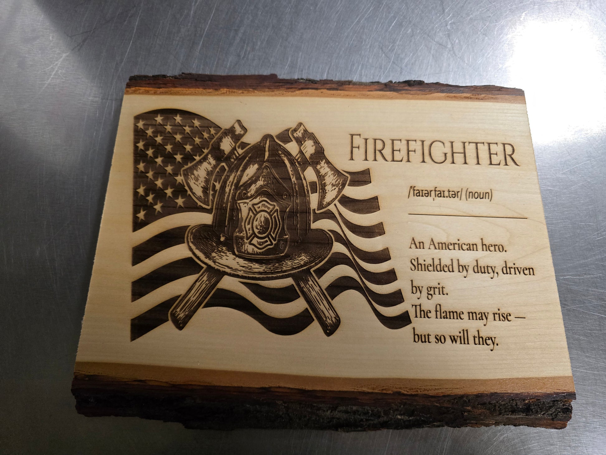 Fire fighter definition sign
