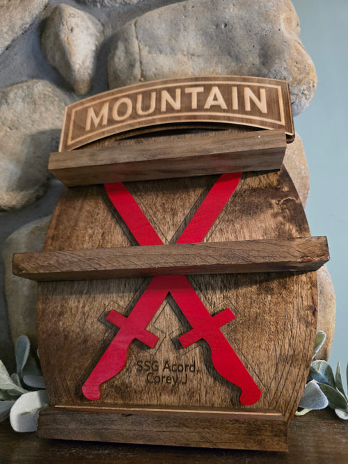 10th Mountain Coin shelf